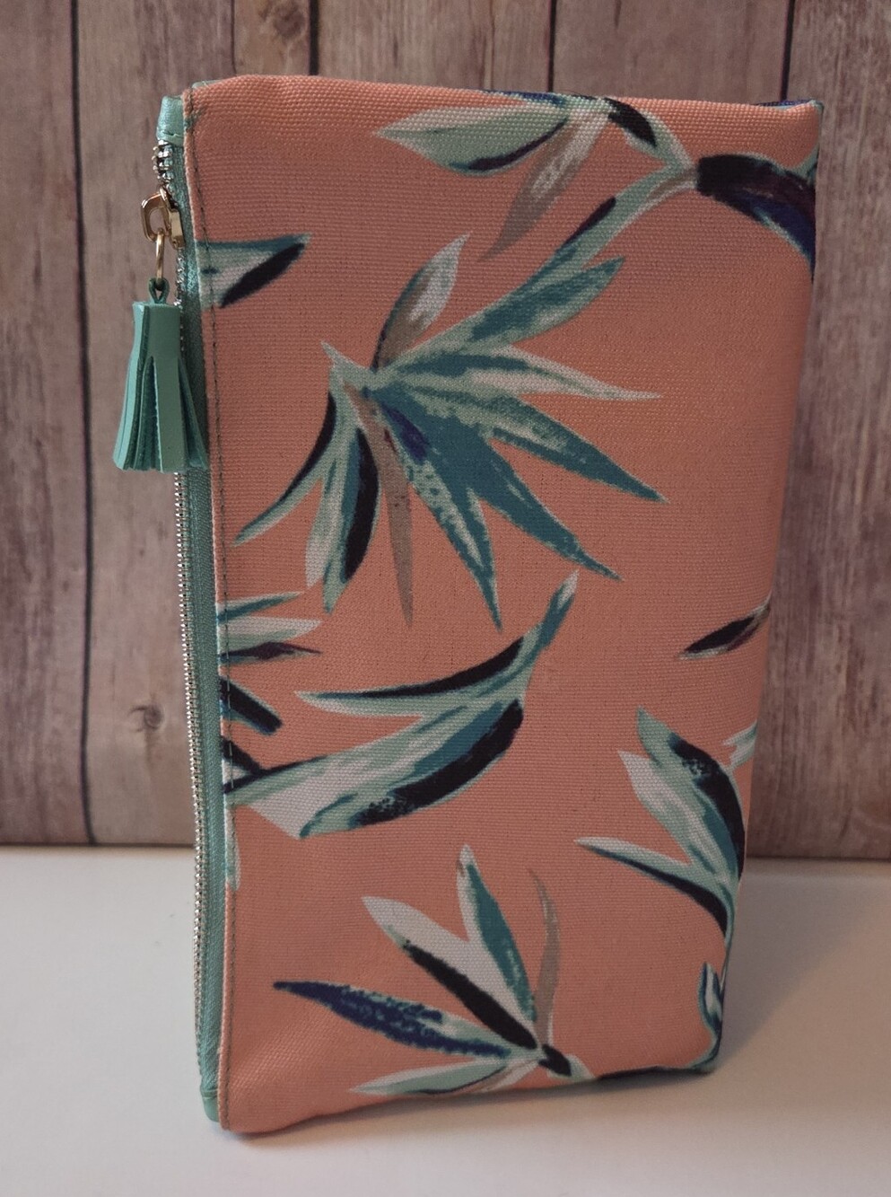 Rachel Pally Floral/Teal Pouch/ Travel Bag
